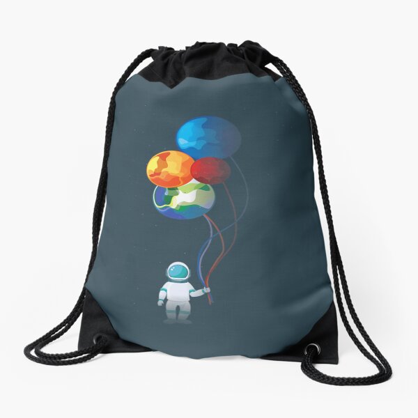 Item preview, Astronaut In Space Holding Planet Balloon designed and sold by LianaGlynn.