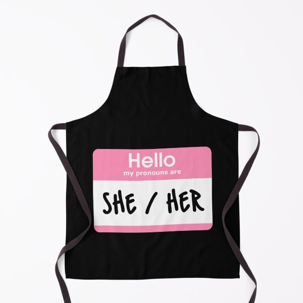 Item preview, Hello My Pronouns Are She Her Pastel Pink designed and sold by everything4eva.