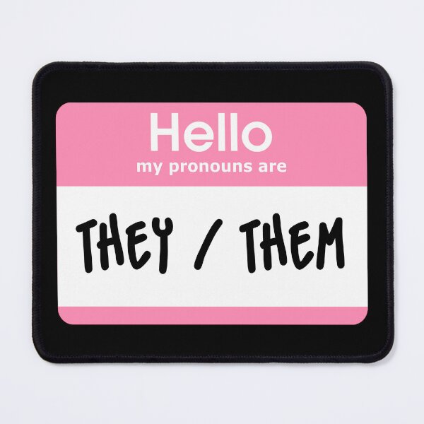 Item preview, Hello My Pronouns Are They Them Pastel Pink designed and sold by everything4eva.