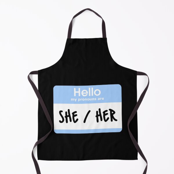 Item preview, Hello My Pronouns Are She Her Pastel Blue designed and sold by everything4eva.