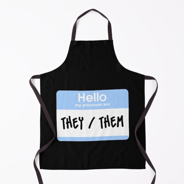 Item preview, Hello My Pronouns Are They Them Pastel Blue designed and sold by everything4eva.