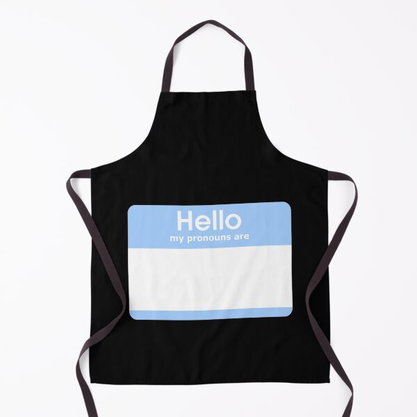 Item preview, Hello My Pronouns Are BLANK Pastel Blue designed and sold by everything4eva.