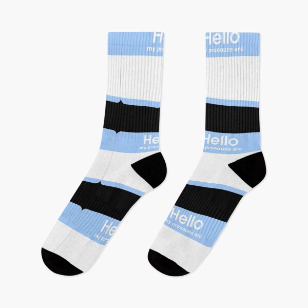 Item preview, Hello My Pronouns Are BLANK Pastel Blue designed and sold by everything4eva.