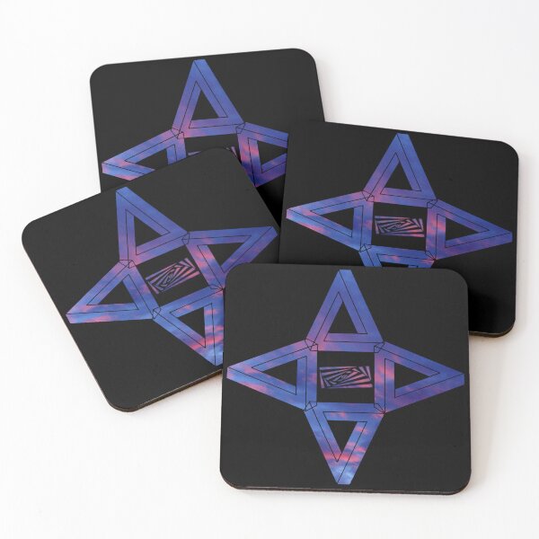 Item preview, Dark Red Blue Sky Triangle Me Impressed Star designed and sold by createVisions.