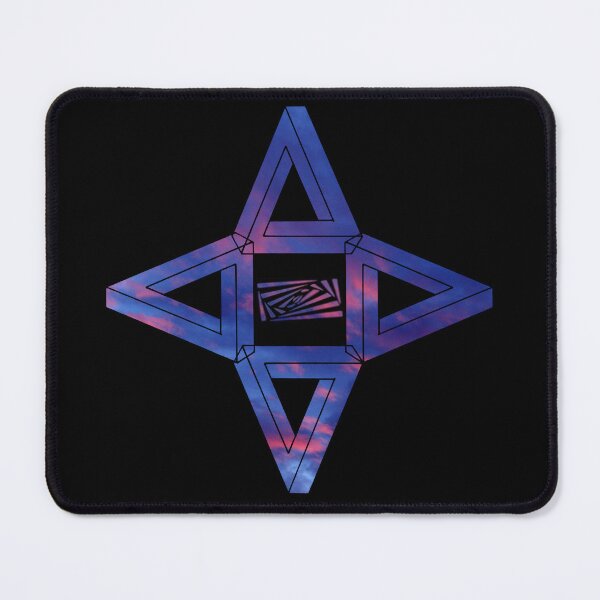 Item preview, Dark Red Blue Sky Triangle Me Impressed Star designed and sold by createVisions.