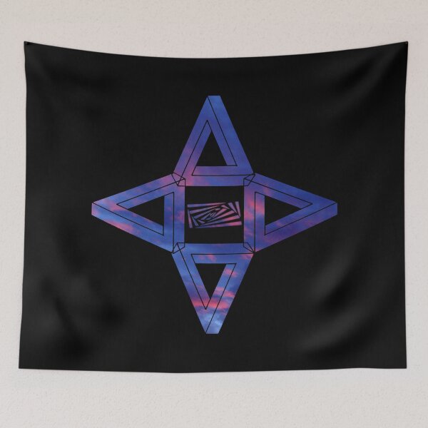 Item preview, Dark Red Blue Sky Triangle Me Impressed Star designed and sold by createVisions.