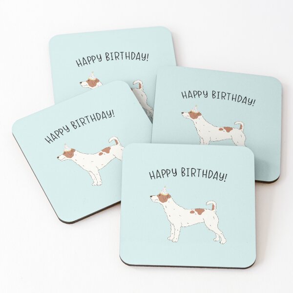 Item preview, Jack Russell Terrier Dog Happy Birthday designed and sold by thepawster.