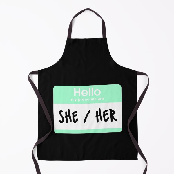 Item preview, Hello My Pronouns Are She Her Pastel Green designed and sold by everything4eva.