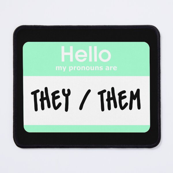 Item preview, Hello My Pronouns Are They Them Pastel Green designed and sold by everything4eva.