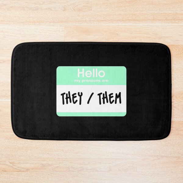 Item preview, Hello My Pronouns Are They Them Pastel Green designed and sold by everything4eva.