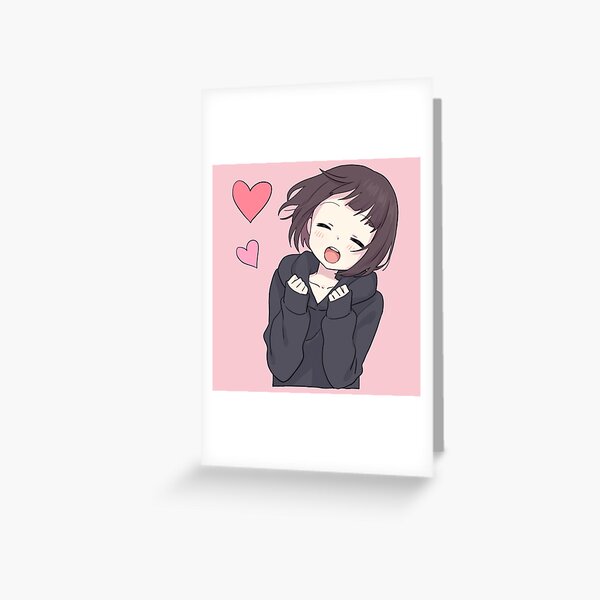 Anime Menhera chan sad why Postcard for Sale by uisch