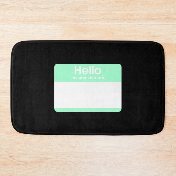 Item preview, Hello My Pronouns Are BLANK Pastel Green designed and sold by everything4eva.