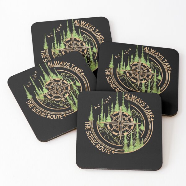 Item preview, Always Take The Scenic Route Camping Travel Adventure designed and sold by nedrae.