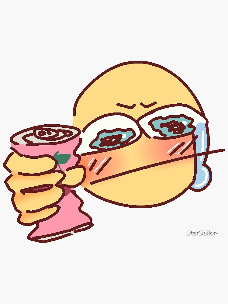 cursed emoji crying | Sticker