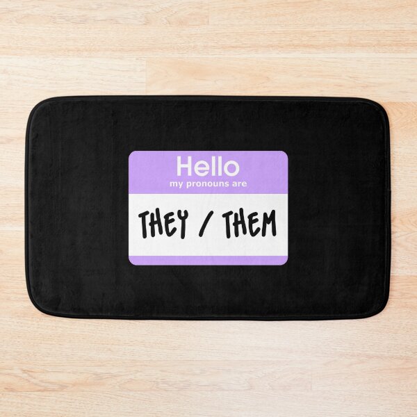 Item preview, Hello My Pronouns Are They Them Pastel Purple designed and sold by everything4eva.