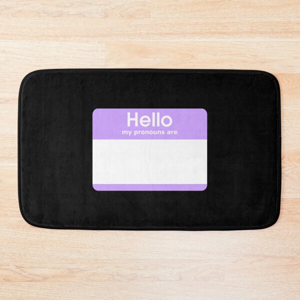 Item preview, Hello My Pronouns Are BLANK Pastel Purple designed and sold by everything4eva.