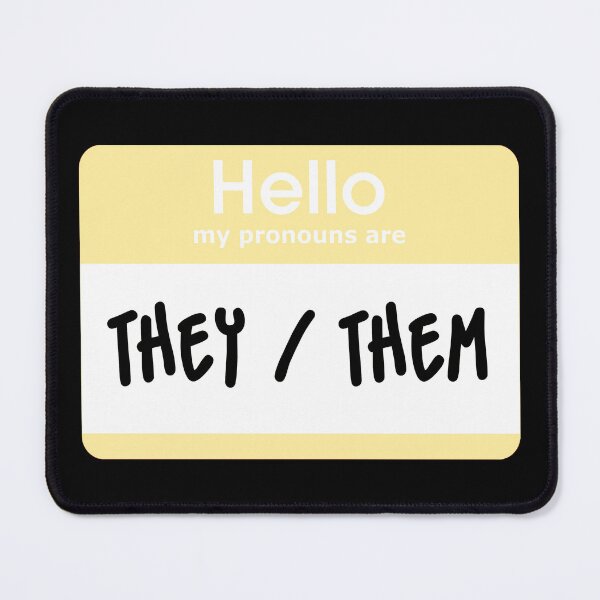 Item preview, Hello My Pronouns Are They Them Pastel Yellow designed and sold by everything4eva.
