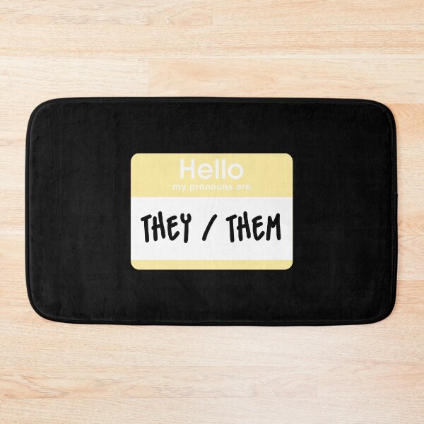 Item preview, Hello My Pronouns Are They Them Pastel Yellow designed and sold by everything4eva.