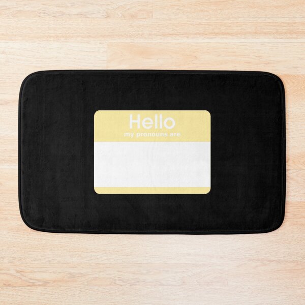 Item preview, Hello My Pronouns Are BLANK Pastel Yellow designed and sold by everything4eva.