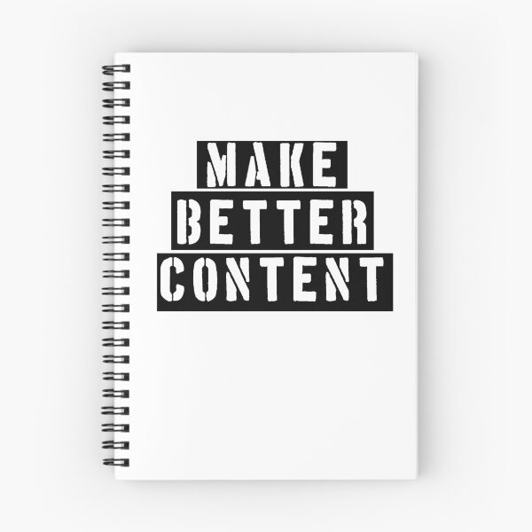 Item preview, Make Better Content designed and sold by abrekke83.