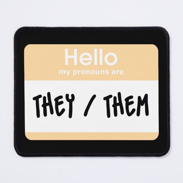 Item preview, Hello My Pronouns Are They Them Pastel Orange designed and sold by everything4eva.