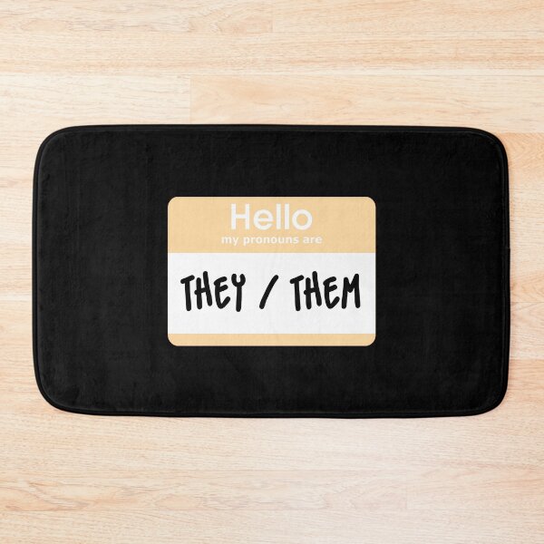 Item preview, Hello My Pronouns Are They Them Pastel Orange designed and sold by everything4eva.