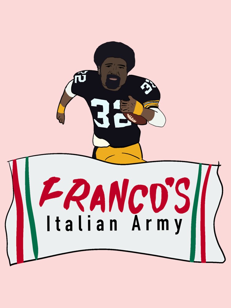 Pittsburgh Steelers Franco's Italian Army Franco Harris T-Shirt NEW!