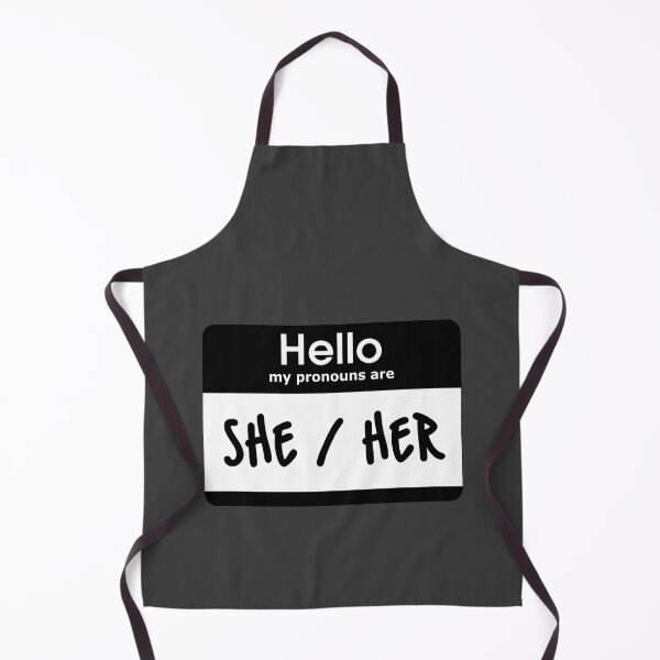 Item preview, Hello My Pronouns Are She Her Black designed and sold by everything4eva.