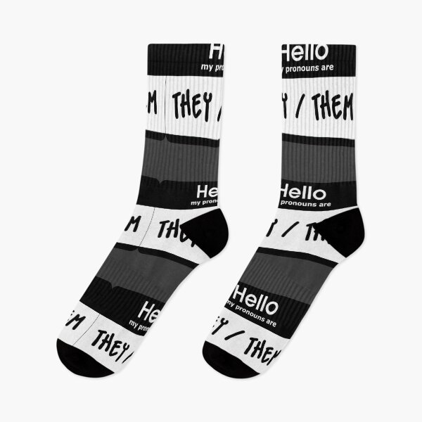 Item preview, Hello My Pronouns Are They Them Black designed and sold by everything4eva.