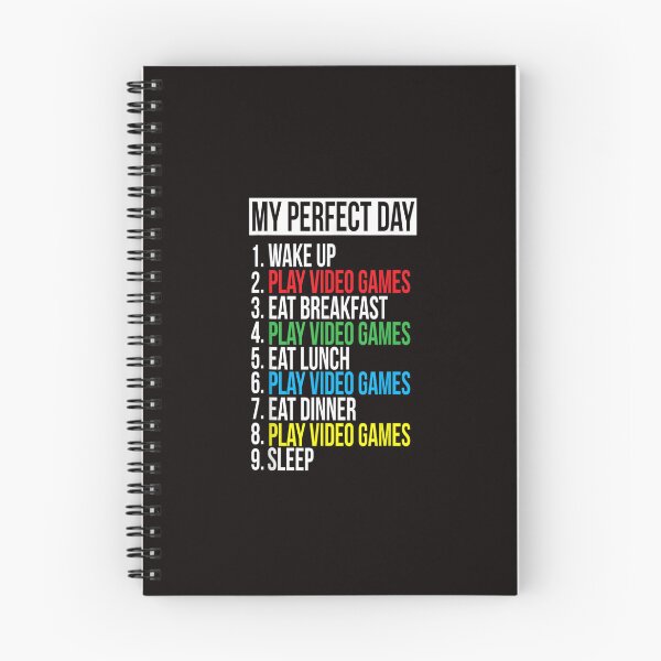 Aperçu de l'œuvre My Perfect Day Jeux vidéo Funny Cool Gamer Gift créée et vendue par MaryMaster.