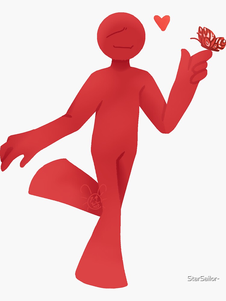 Red Alan Becker Sticker - Red Alan becker Daydreaming - Discover & Share  GIFs