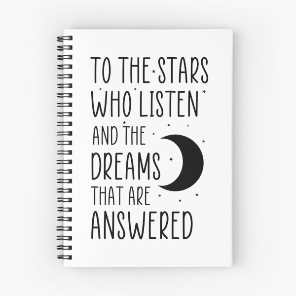Item preview, To The Stars Who Listen And The Dreams That Are Answered - Book Quote designed and sold by Versographys.
