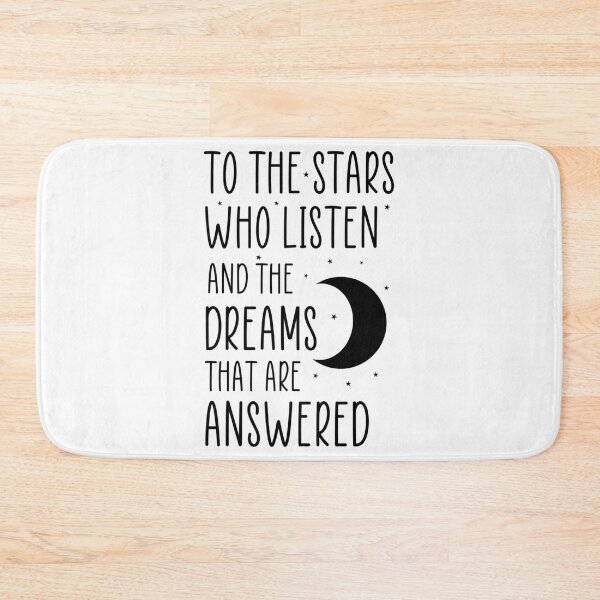 Item preview, To The Stars Who Listen And The Dreams That Are Answered - Book Quote designed and sold by Versographys.