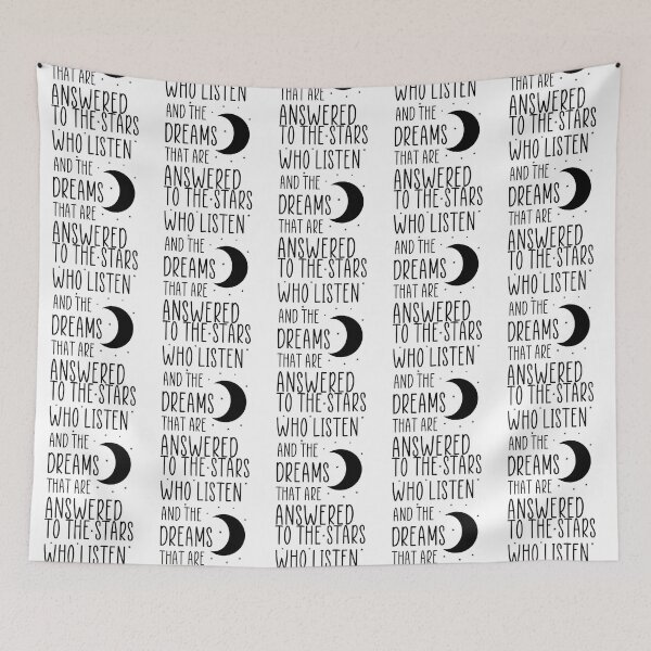 Item preview, To The Stars Who Listen And The Dreams That Are Answered - Book Quote designed and sold by Versographys.
