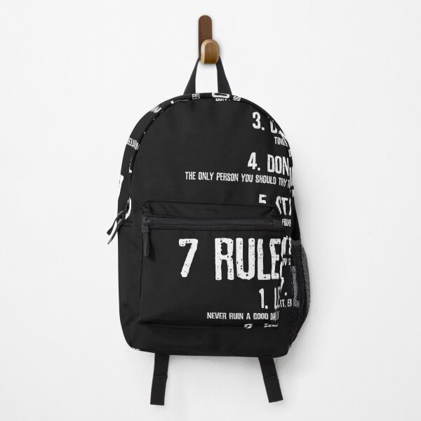 Item preview, 7 Rules Of Life Inspirational Quote Funny Tees designed and sold by KaitlinxLewis.