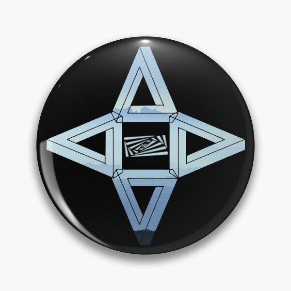 Item preview, Mountain Range Triangle Me Impressed Star designed and sold by createVisions.