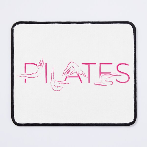 Item preview, Pilates poses in PILATES word pink designed and sold by sashica.