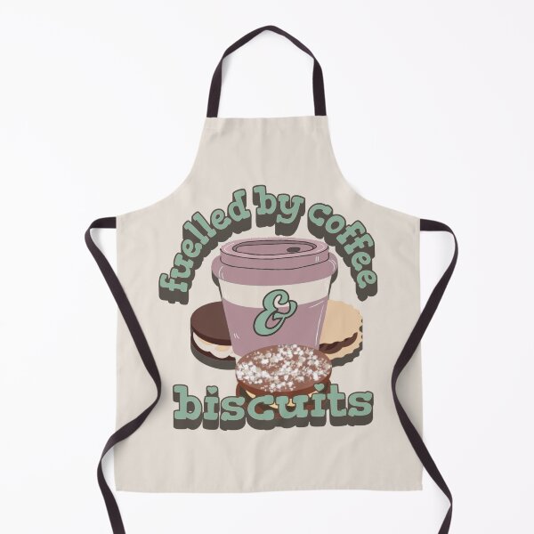 Item preview, Green And Pink Fuelled By Coffee And Biscuits Fun Slogan UK Spelling designed and sold by TrulyEpoque.