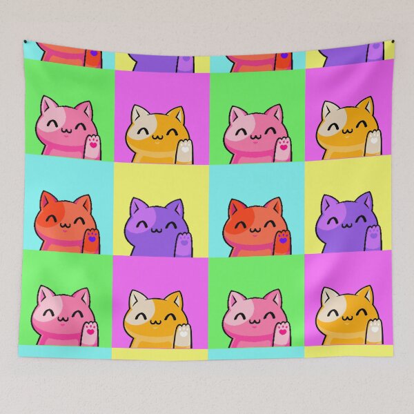 Item preview, Colorful Cat cute Popular animals designed and sold by spaceopy.