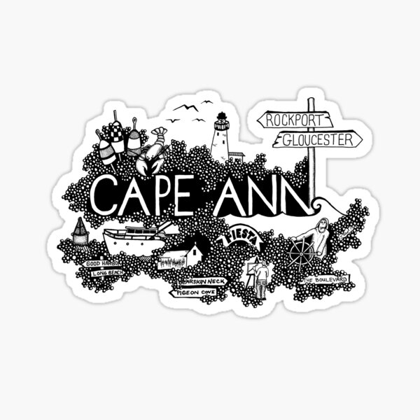 Cape Ann Sticker For Sale By Jtalbotdesign Redbubble