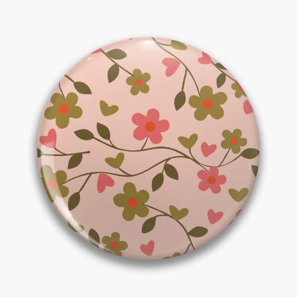 Item preview, Cute Pink Green Floral designed and sold by risingrocket.