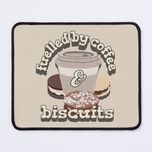 Item preview, Cream Fuelled By Coffee And Biscuits Fun Slogan UK Spelling designed and sold by TrulyEpoque.
