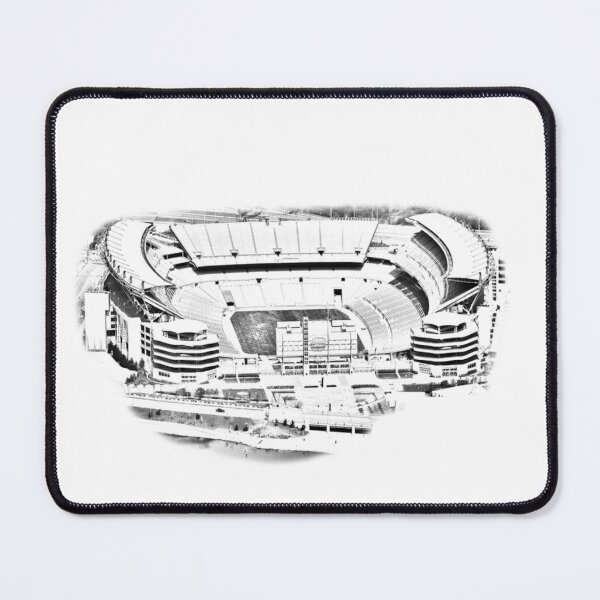 Item preview, Heinz Field Aerial in Silvery Sketch Photographic Print designed and sold by AxelGrahama.