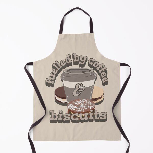 Item preview, Dark Cream Fuelled By Coffee And Biscuits Fun Slogan UK Spelling designed and sold by TrulyEpoque.