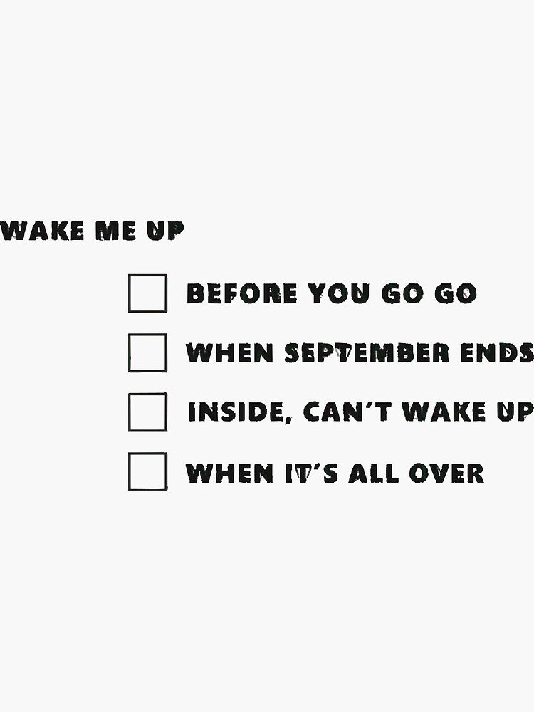 wake-me-up-songs-checklist-sticker-for-sale-by-amandamcd22774