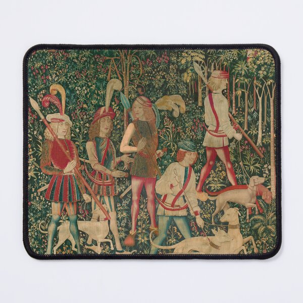Item preview, 1. The Hunters Enter the Woods (from the Unicorn Tapestries) (1495–1505) designed and sold by unsung.art [].