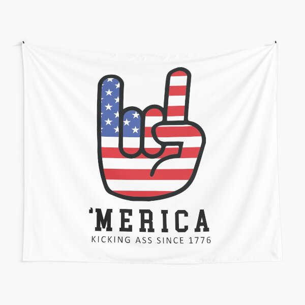 Item preview, 'Merica Kicking Ass Since 1776 designed and sold by kjanedesigns.
