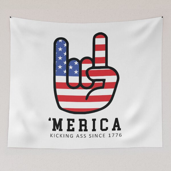 Item preview, 'Merica Kicking Ass Since 1776 designed and sold by kjanedesigns.