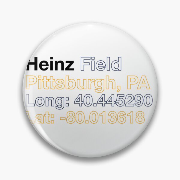 Item preview, heinz field coordinates Sticker designed and sold by AxelGrahama.