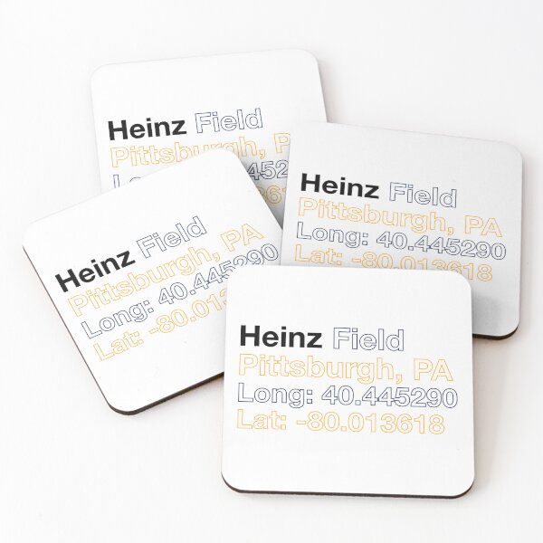 Item preview, heinz field coordinates Sticker designed and sold by AxelGrahama.